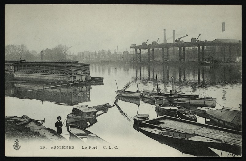Carte postale ancienne Asnieres Le Port à Asnières-sur-Seine