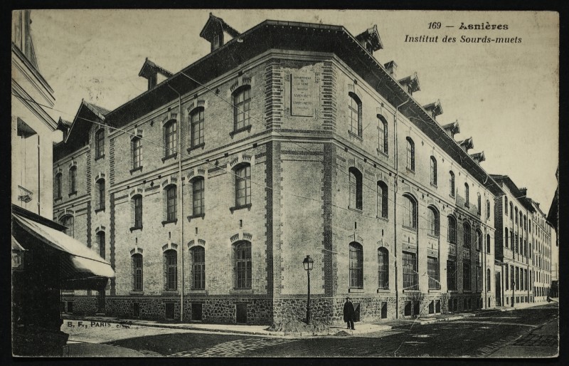 Carte postale ancienne Institut des Sourds-Muets à Asnières-sur-Seine