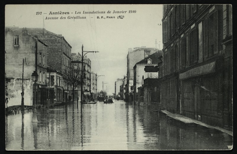 Carte postale ancienne Avenue des Grésillons à Asnières-sur-Seine