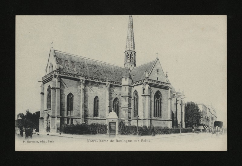 Carte postale ancienne Notre-Dame de Boulogne-sur-Seine à Boulogne-Billancourt