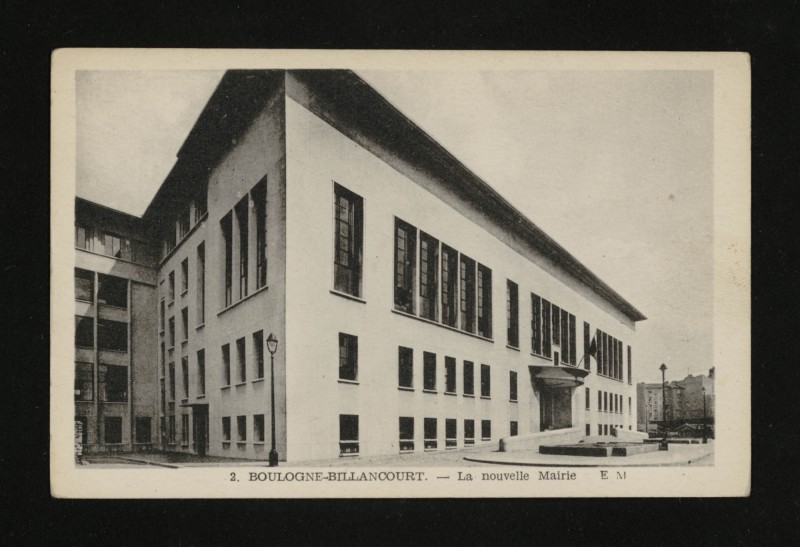 Carte postale ancienne La nouvelle Mairie à Boulogne-Billancourt