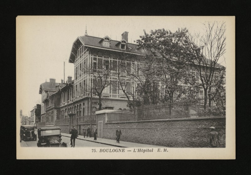 Carte postale ancienne L'Hôpital [Ambroise Paré] à Boulogne-Billancourt