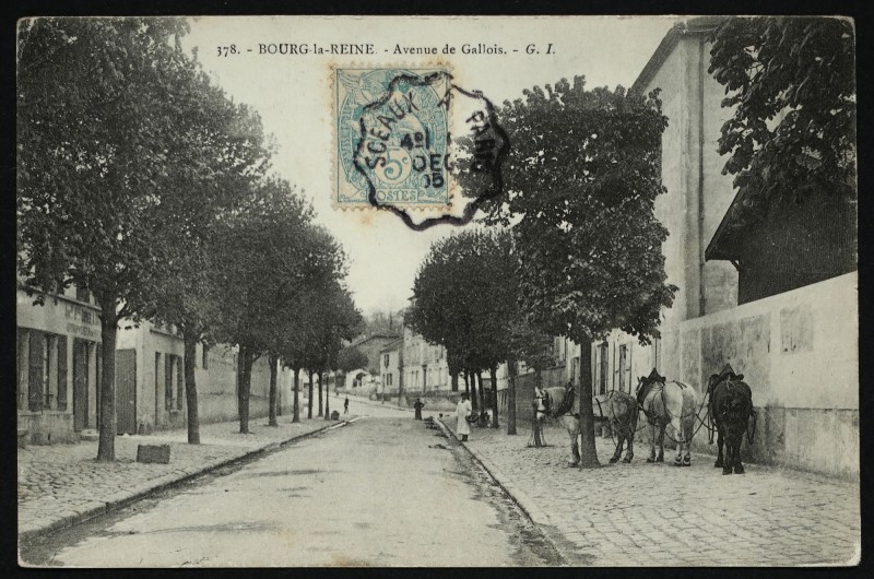 Carte postale ancienne Avenue de Gallois à Bourg-la-Reine