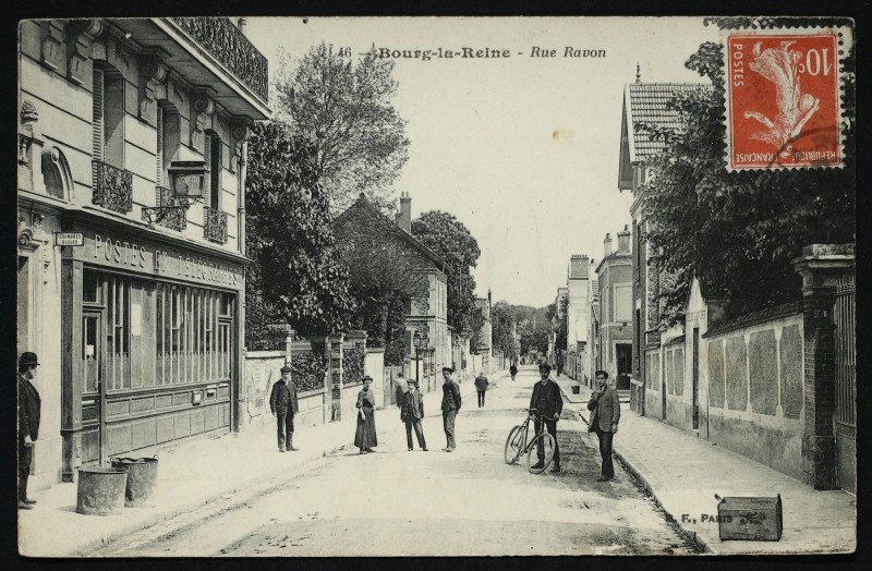 Carte postale ancienne Rue Ravon à Bourg-la-Reine
