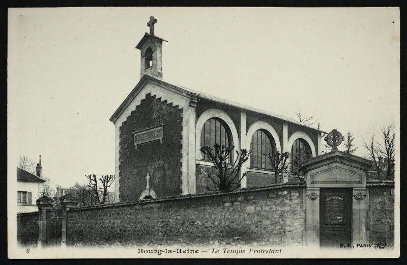 Carte postale ancienne Le Temple Protestant à Bourg-la-Reine