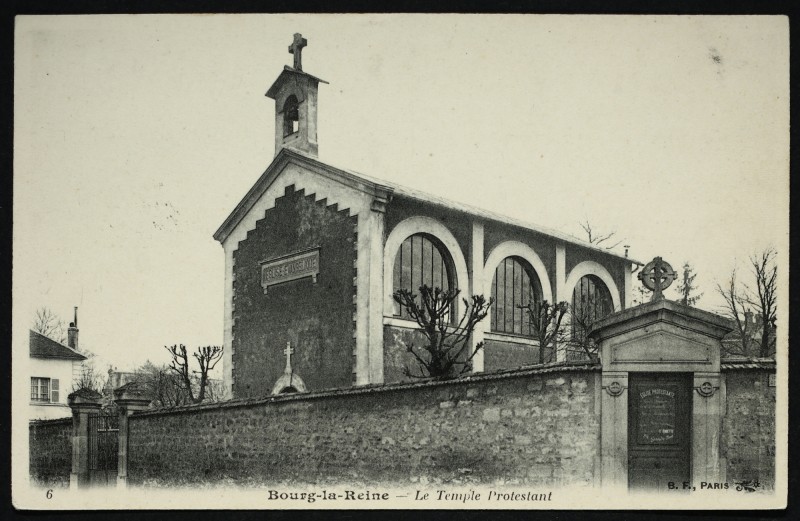 Carte postale ancienne Le Temple Protestant à Bourg-la-Reine