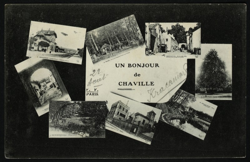 Carte postale ancienne Un Bonjour de Chaville à Chaville