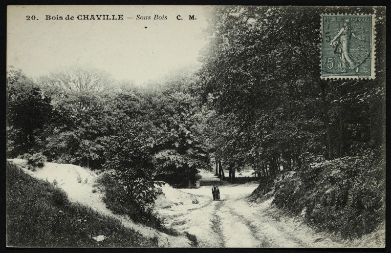 Carte postale ancienne Sous Bois à Chaville