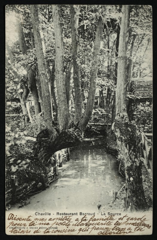 Carte postale ancienne Restaurant Barraud  - La Source à Chaville