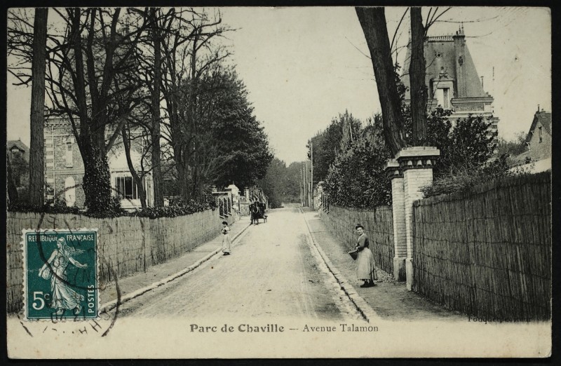 Carte postale ancienne Avenue Talamon à Chaville