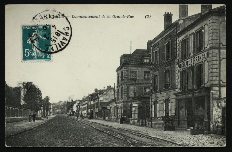 Carte postale ancienne Commencement de la Grande-Rue à Chaville