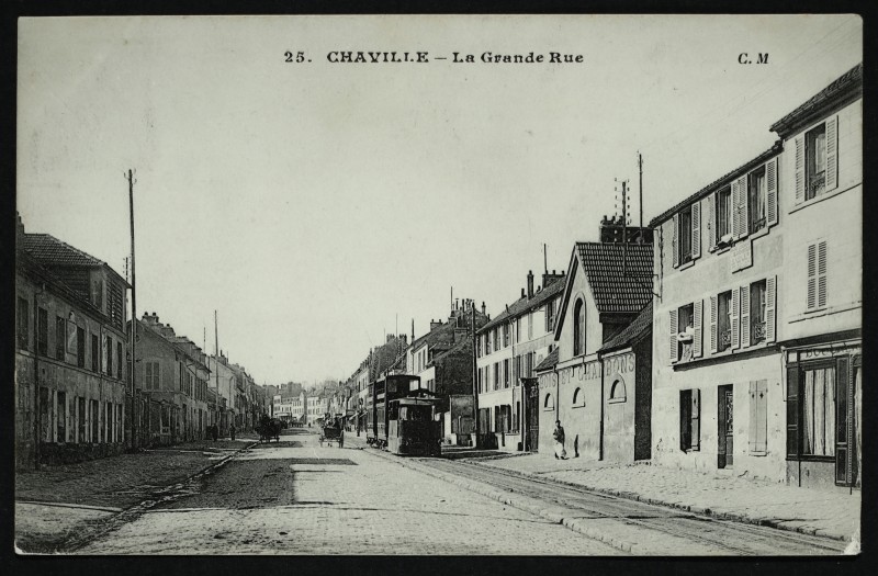 Carte postale ancienne La Grande-Rue à Chaville