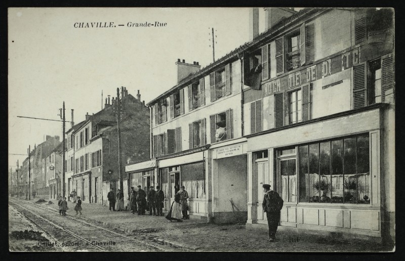 Carte postale ancienne Grande-Rue à Chaville