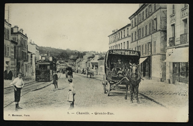 Carte postale ancienne Grande-Rue à Chaville