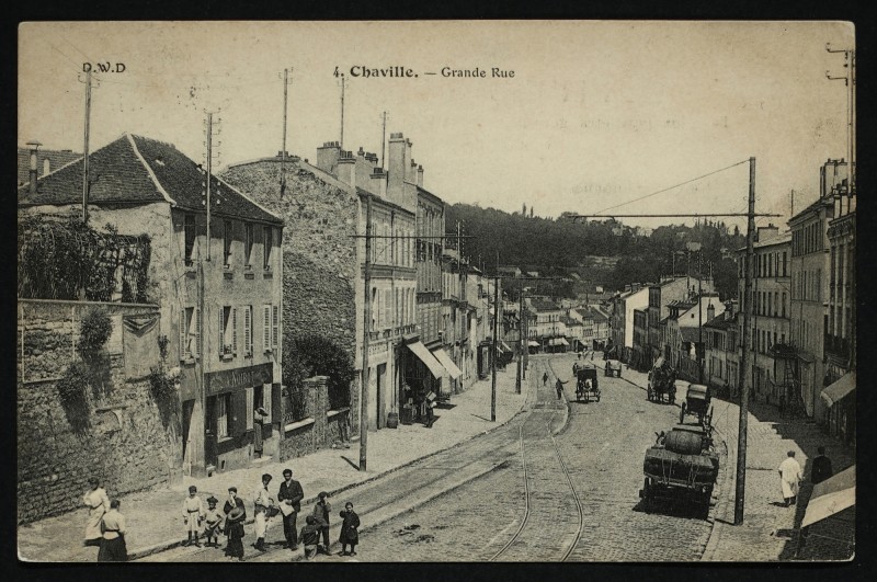 Carte postale ancienne Grande-Rue à Chaville