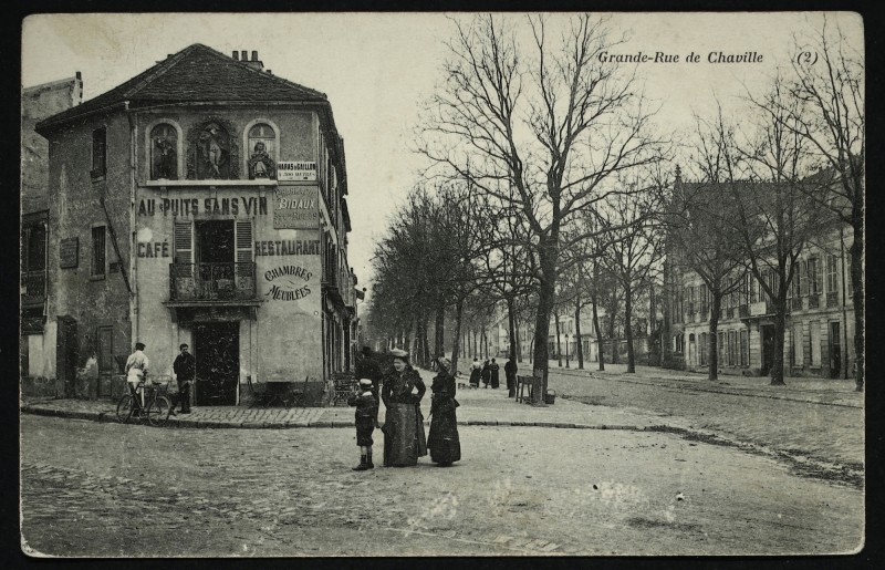 Carte postale ancienne Grande-Rue de Chaville à Chaville