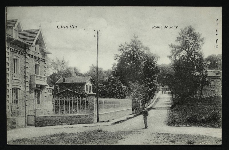 Carte postale ancienne Route de Jouy à Viroflay