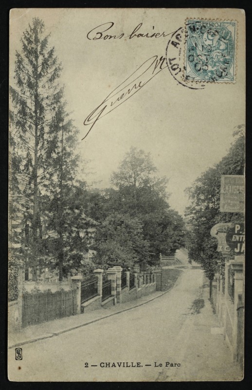 Carte postale ancienne Le Parc à Chaville