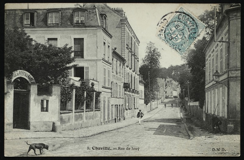 Carte postale ancienne Rue de Jouy à Viroflay