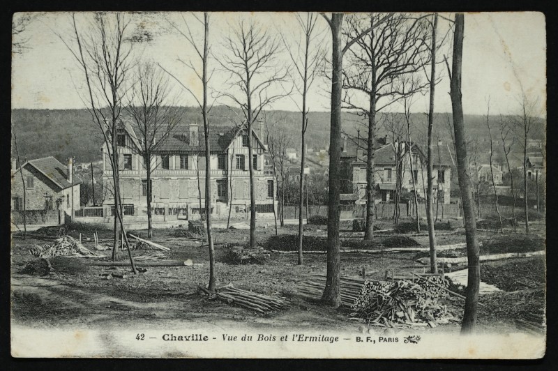 Carte postale ancienne Vue du Bois et l'Ermitage à Chaville