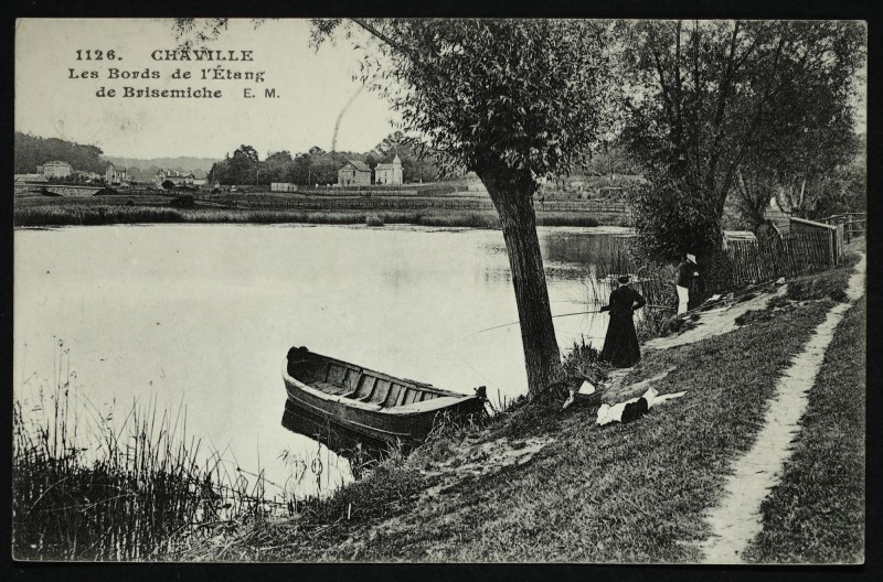 Carte postale ancienne Les Bords de l'Etang de Brisemiche à Chaville