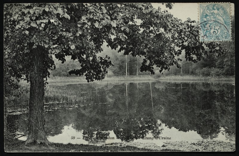 Carte postale ancienne Etang d'Ursine à Vélizy-Villacoublay