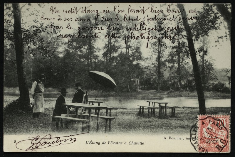 Carte postale ancienne l'Etang de l'Ursine à Chaville à Chaville