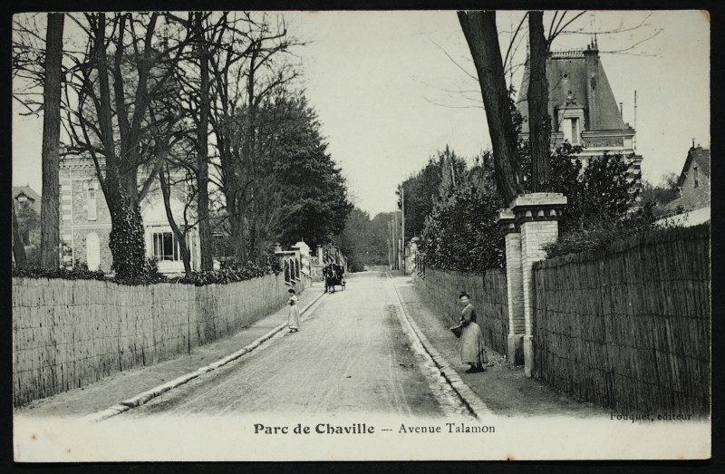 Carte postale ancienne Avenue Talamon à Chaville