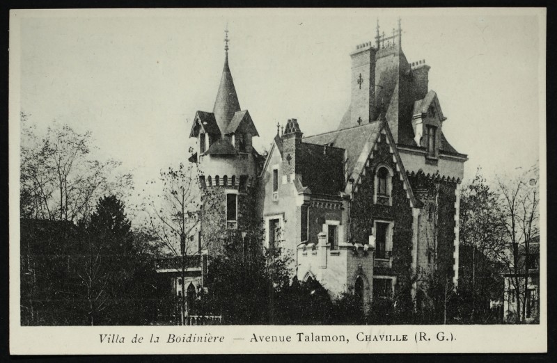 Carte postale ancienne Villa de la Boidinière - Avenue Talamon à Chaville