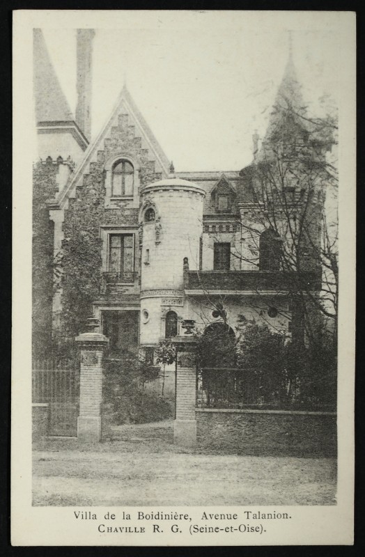 Carte postale ancienne Villa de la Boidinière - Avenue Talamon à Chaville