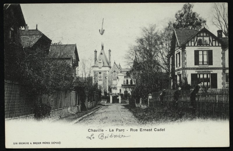 Carte postale ancienne Le Parc - Rue Ernest Caet à Chaville