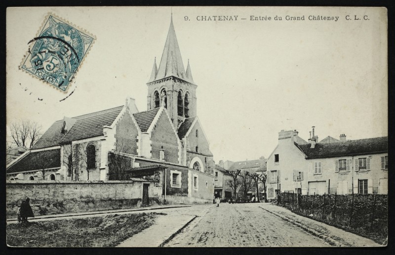 Carte postale ancienne Entrée du Grand Châtenay à Châtenay-Malabry