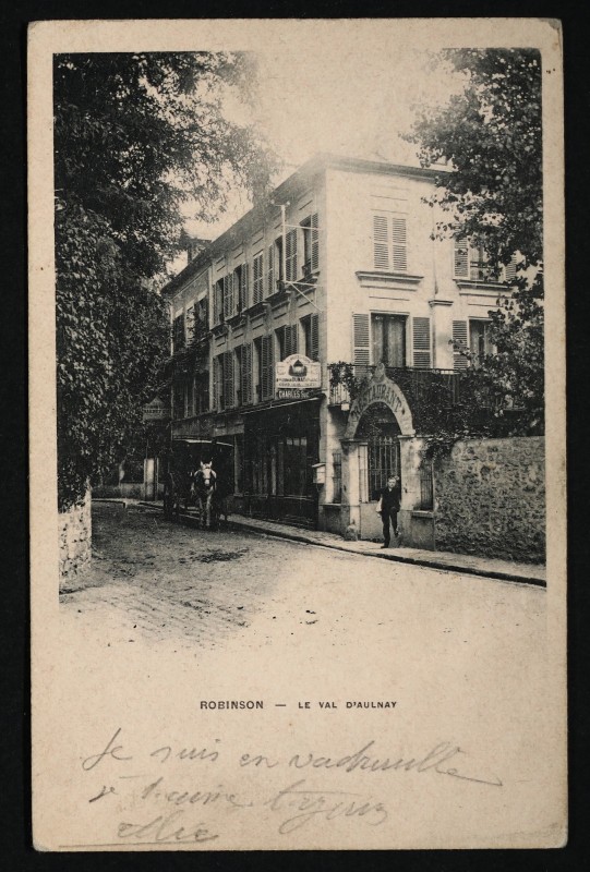 Carte postale ancienne Hôtel-restaurant du Val d'Aulnay et de la Vallée aux Loups à Châtenay-Malabry