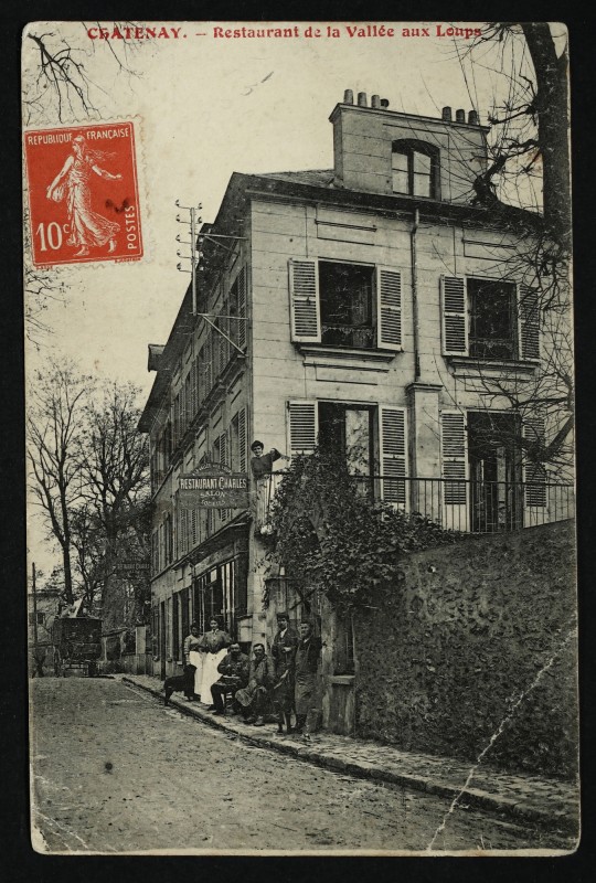 Carte postale ancienne Restaurant de la Vallée aux Loups à Châtenay-Malabry