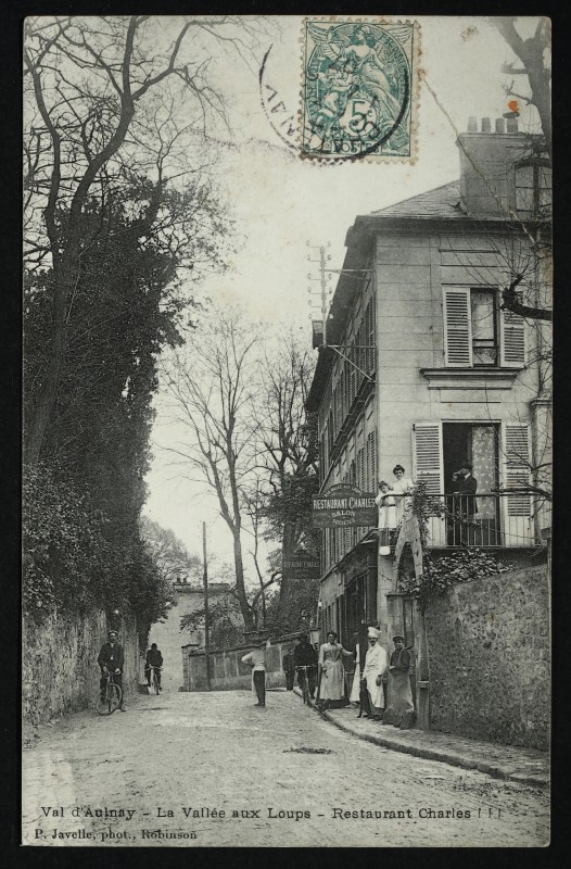 Carte postale ancienne Restaurant de la Vallée aux Loups à Châtenay-Malabry