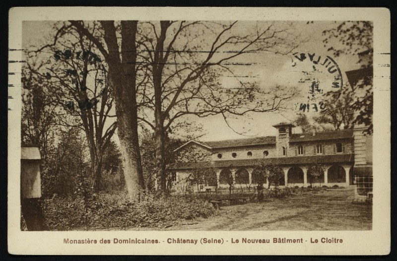 Carte postale ancienne Monastère des Dominicaines - Le nouveau batiment - Le Cloître à Châtenay-Malabry