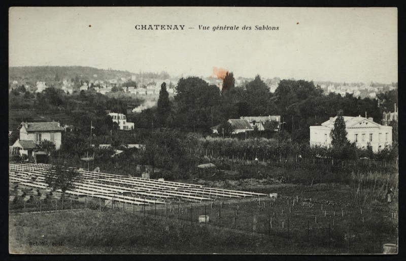 Carte postale ancienne Vue générale des Sablons à Châtenay-Malabry