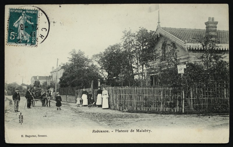 Carte postale ancienne Robinson-Plateau de Malabry à Châtenay-Malabry