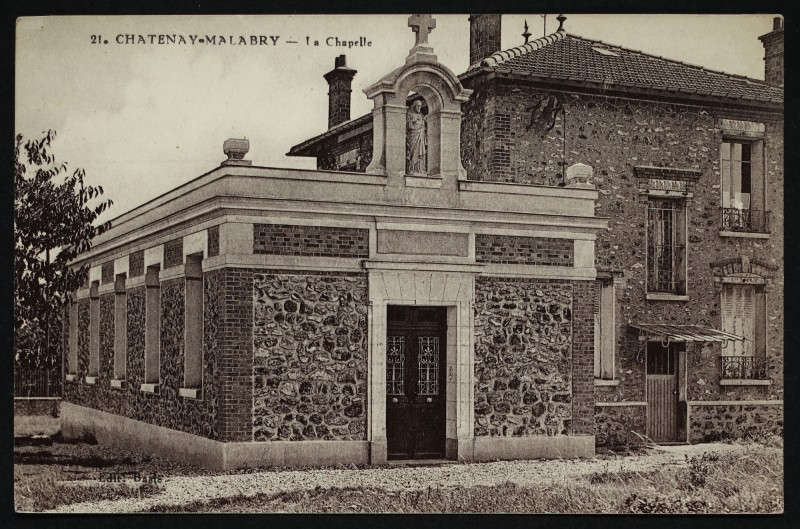 Carte postale ancienne La chapelle à Châtenay-Malabry