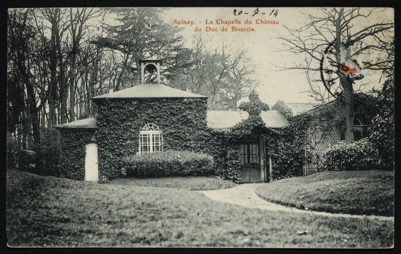 Carte postale ancienne Aulnay - La Chapelle du Château du Duc de Bisaccia à Châtenay-Malabry