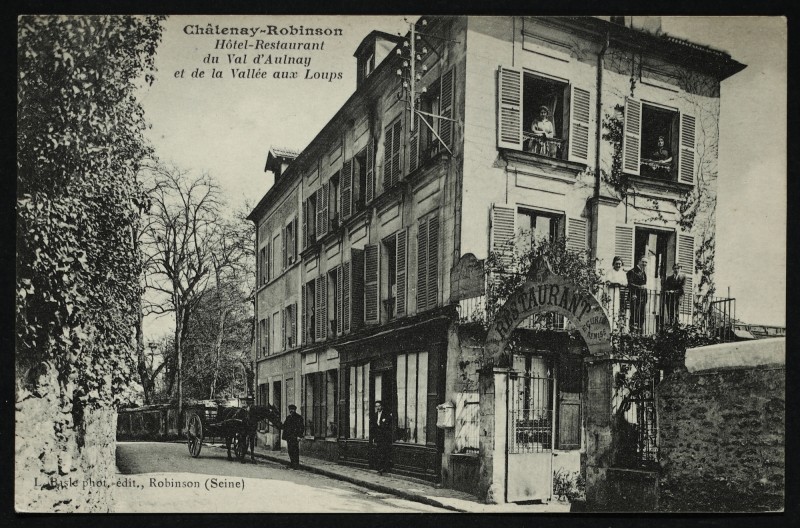 Carte postale ancienne Hôtel-restaurant du Val d'Aulnay et de la Vallée aux Loups à Châtenay-Malabry