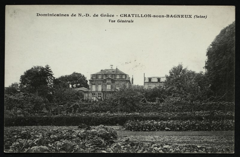 Carte postale ancienne Dominicaines de N.-D. de Grâce - Vue générale à Châtillon