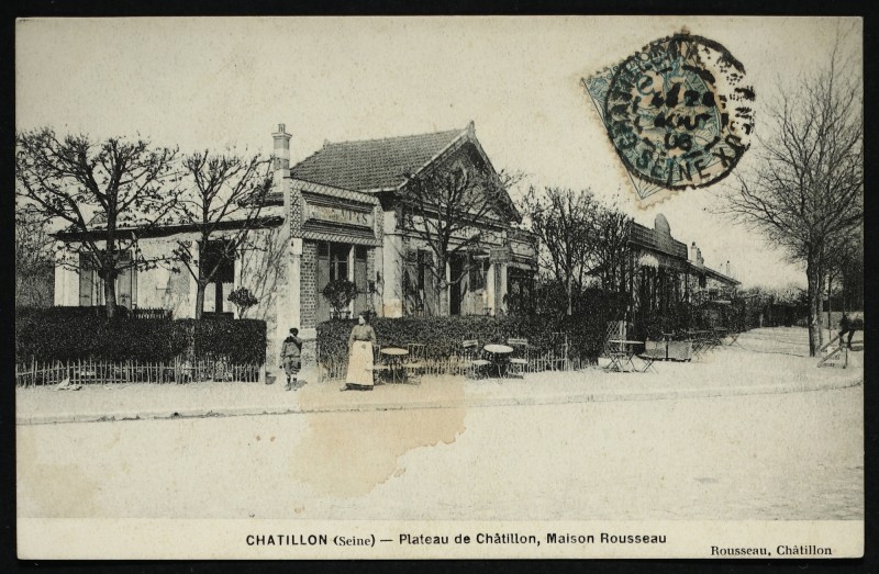 Carte postale ancienne Plateau de Châtillon - Maison Rousseau à Châtillon