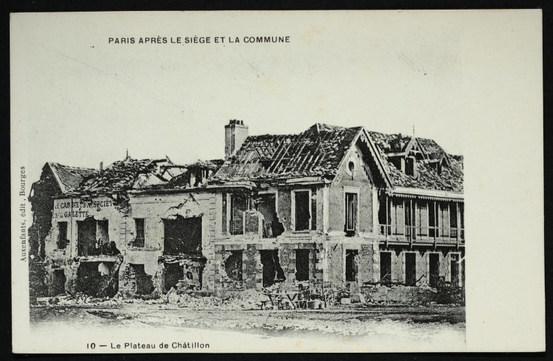 Carte postale ancienne Paris après le siège et la Commune - Le Plateau de châtillon à Châtillon