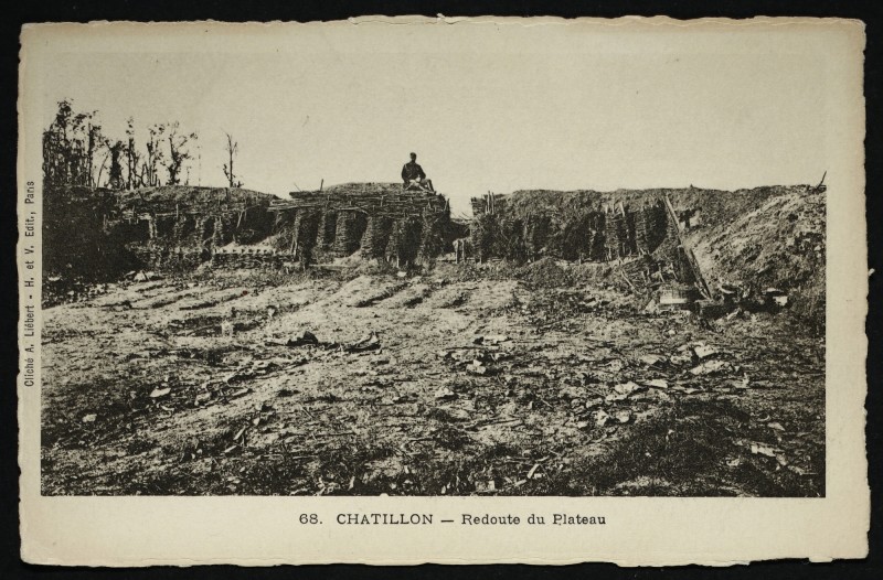Carte postale ancienne Redoute du Plateau à Châtillon