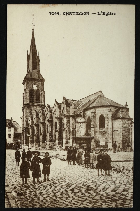 Carte postale ancienne L'Eglise à Châtillon