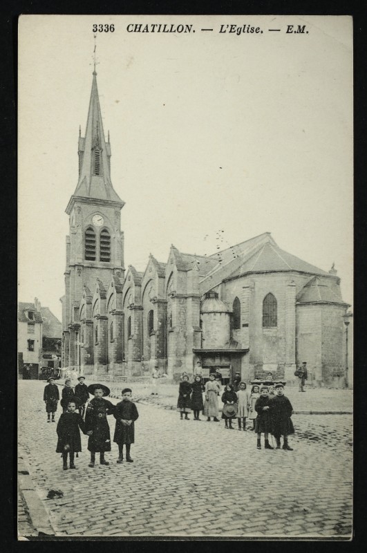 Carte postale ancienne L'Eglise à Châtillon