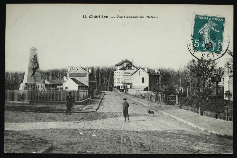 Carte postale ancienne Vue générale du Plateau à Châtillon
