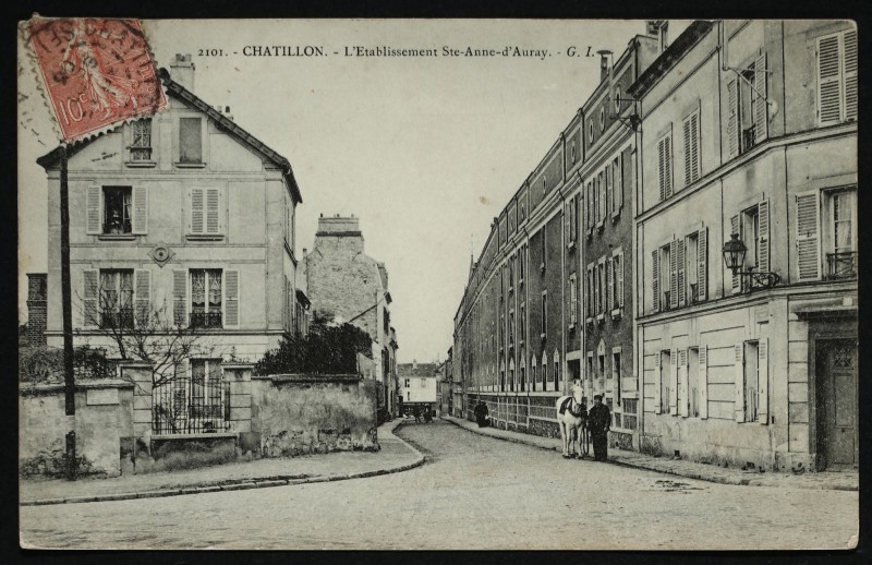 Carte postale ancienne L'Etablissement Ste-Anne d'Auray à Châtillon