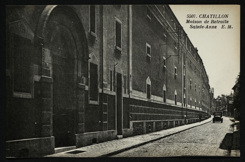 Carte postale ancienne Maison de Retraite Sainte-Anne à Châtillon